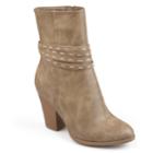 Journee Collection Larkyn Women's Ankle Boots, Size: Medium (12), Med Beige