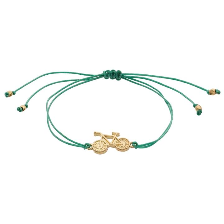 Lc Lauren Conrad Bicycle Link & Green Thread Adjustable Bracelet, Women's