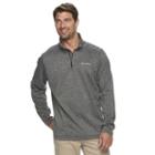 Men's Columbia Dunsire Point Classic-fit Colorblock Fleece Quarter-zip Pullover, Size: Large, Grey (charcoal)