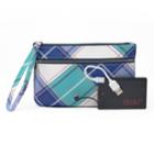 Apt. 9&reg; Rfid-blocking Phone Charging Wristlet, Women's, Blue