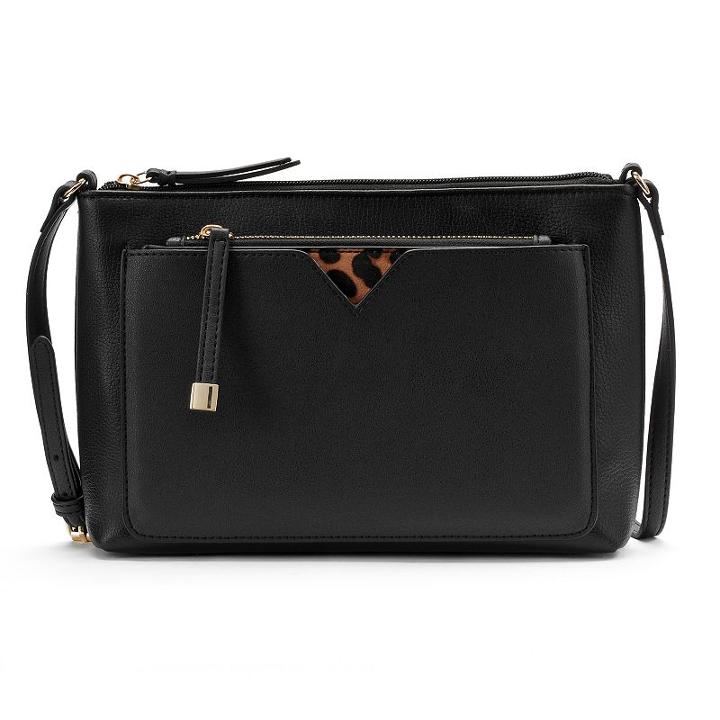Apt. 9&reg; Anita Clutch With Pouch, Women's, Black