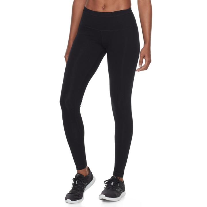 Women's Tek Gear&reg; Moisture-wicking Leggings, Size: Xl, Black