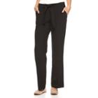 Women's Apt. 9&reg; Bow Wide-leg Dress Pants, Size: 4, Black