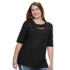 Plus Size French Laundry Grommet Keyhole Top, Women's, Size: 1xl, Oxford