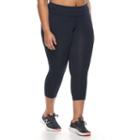 Plus Size Tek Gear&reg; Basic Capri Leggings, Women's, Size: 3xl, Blue (navy)