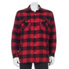 Big & Tall Croft & Barrow&reg; Flannel Shirt Jacket, Men's, Size: Xl Tall, Med Red