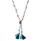 Dana Buchman Long Beaded & Knotted Tassel Necklace, Women's, Multicolor
