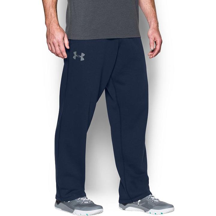 Men's Under Armour Rival Cotton Pants, Size: Small, Blue (navy)
