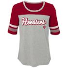 Girls 7-16 Indiana Hoosiers Fan-tastic Tee, Size: Xl 16, Grey