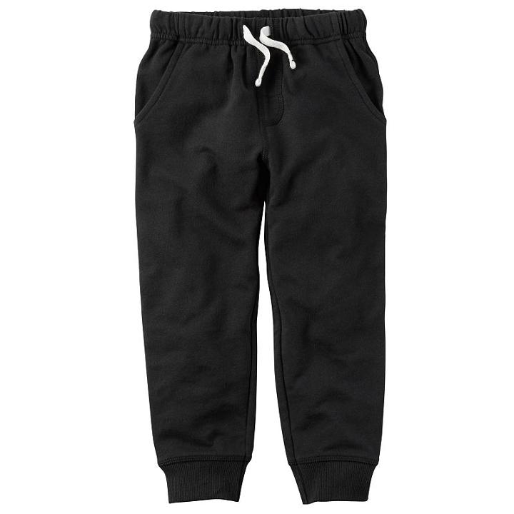 Boys 4-8 Carter's Jogger Pants, Size: 7, Black