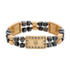 Apt. 9&reg; Bead & Rectangle Link Stretch Bracelet, Women's, Gold