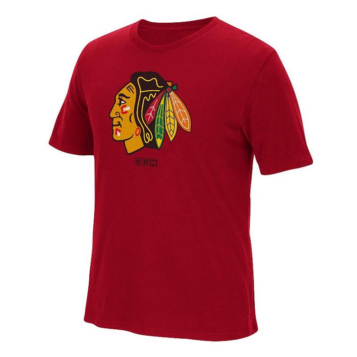 Men's Ccm Chicago Blackhawks Tee, Size: Medium, Red