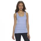 Juniors' So&reg; Double Scoop Textured Tank Top, Girl's, Size: Medium, Light Blue