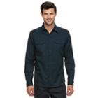Men's Apt. 9&reg; Slim-fit Flex Stretch Button-down Shirt, Size: Xlg Slim, Turquoise/blue (turq/aqua)