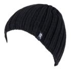 Men's Heat Holders Ribbed Knit Beanie, Black