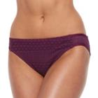 Women's Apt. 9&reg; Crochet Scoop Bikini Bottoms, Size: Xxl, Dark Red