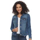 Women's Sonoma Goods For Life&trade; Jean Jacket, Size: Large, Med Blue