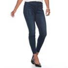 Women's Apt. 9&reg; Curvy Pull-on Skinny Jeans, Size: 0 T/l, Dark Blue