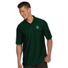 Men's Antigua Colorado State Rams Illusion Desert Dry Extra-lite Performance Polo, Size: Large, Dark Green