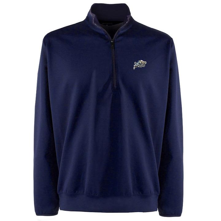 Men's Navy Midshipmen 1/4-zip Leader Pullover, Size: Large, Blue