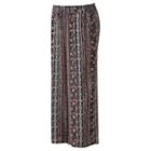 Juniors' Plus Size Joe B Floral Palazzo Pants, Girl's, Size: 3xl, Med Pink