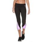 Women's Fila Sport&reg; Mesh Printed Yoga Capris, Size: Xl, Lt Purple