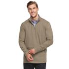 Big & Tall Croft & Barrow&reg; Classic-fit Quarter-zip Pullover, Men's, Size: Xl Tall, Med Brown