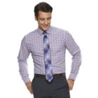 Men's Van Heusen Flex Collar Classic-fit Dress Shirt, Size: 17 36/37, Purple Oth