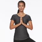 Women's Gaiam Energy Yoga Tee, Size: Xl, Oxford