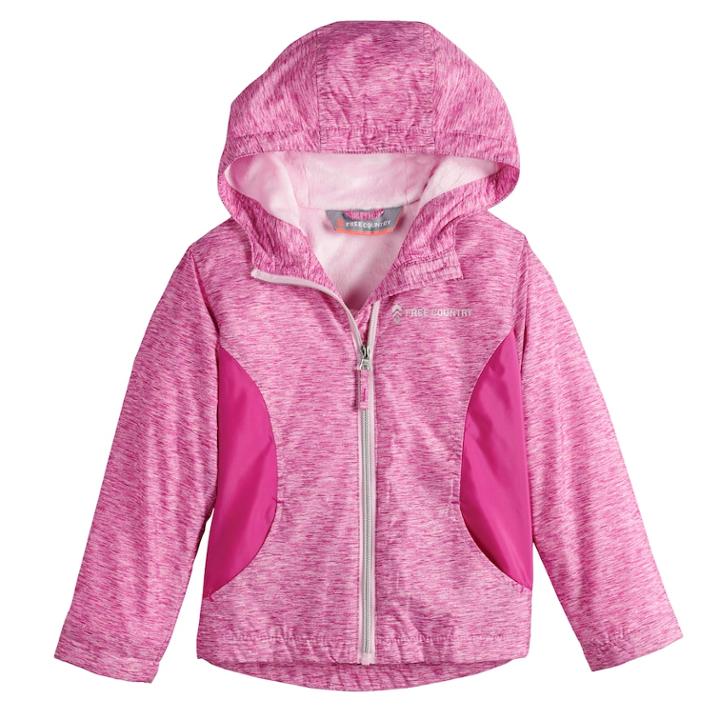 Girls 7-16 Free Country Windshear Lightweight Jacket, Size: 4, Brt Red