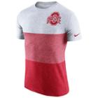 Men's Nike Ohio State Buckeyes Triblend Colorblock Tee, Size: Large, White Oth