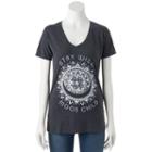 Juniors' Stay Wild Moon Child Short Sleeve Graphic Tee, Teens, Size: Xl, Grey Other