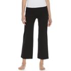 Juniors' So&reg; Wide Leg Crop Yoga Pants, Size: Medium, Black