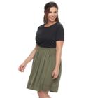 Plus Size Apt. 9&reg; Fit & Flare Flounce Skirt, Women's, Size: 2xl, Green
