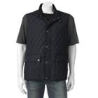 Men's Towne Diamond Quilted Vest, Size: Xxl, Blue (navy)