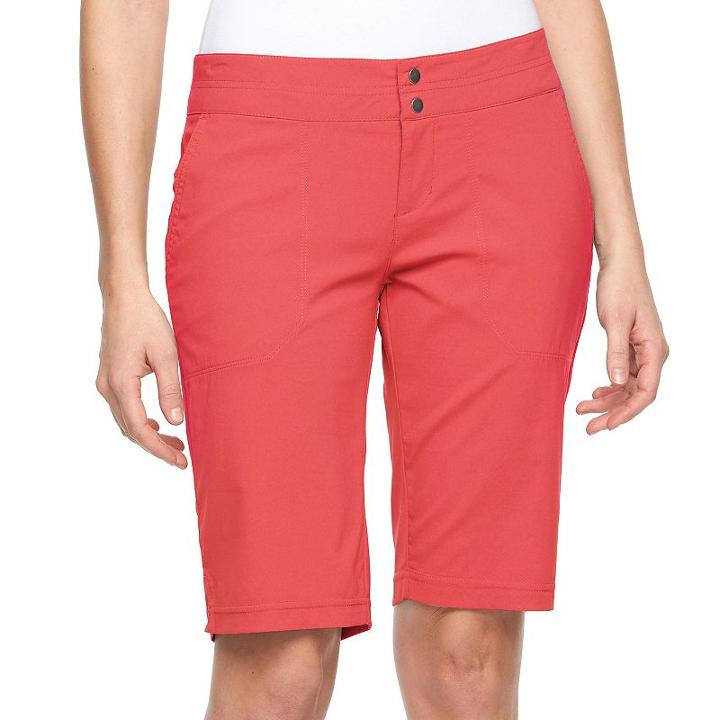 Women's Columbia Zephyr Heights Bermuda Shorts, Size: 16, Light Pink
