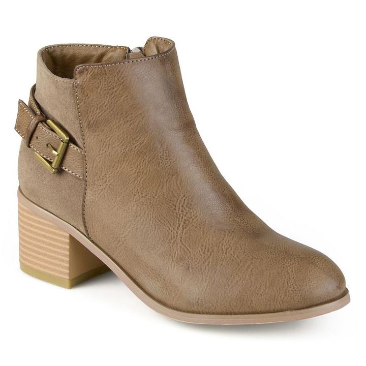 Journee Collection Teegan Women's Ankle Boots, Girl's, Size: 6.5, Brown