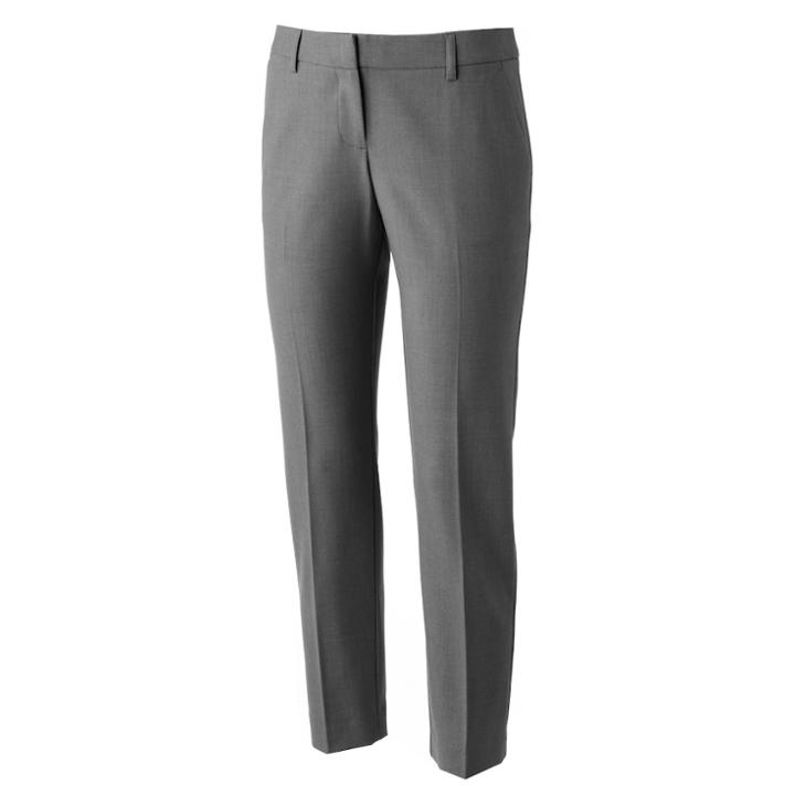 Apt. 9&reg; Modern Fit Ankle Dress Pants - Women's, Size: 10, Grey Other