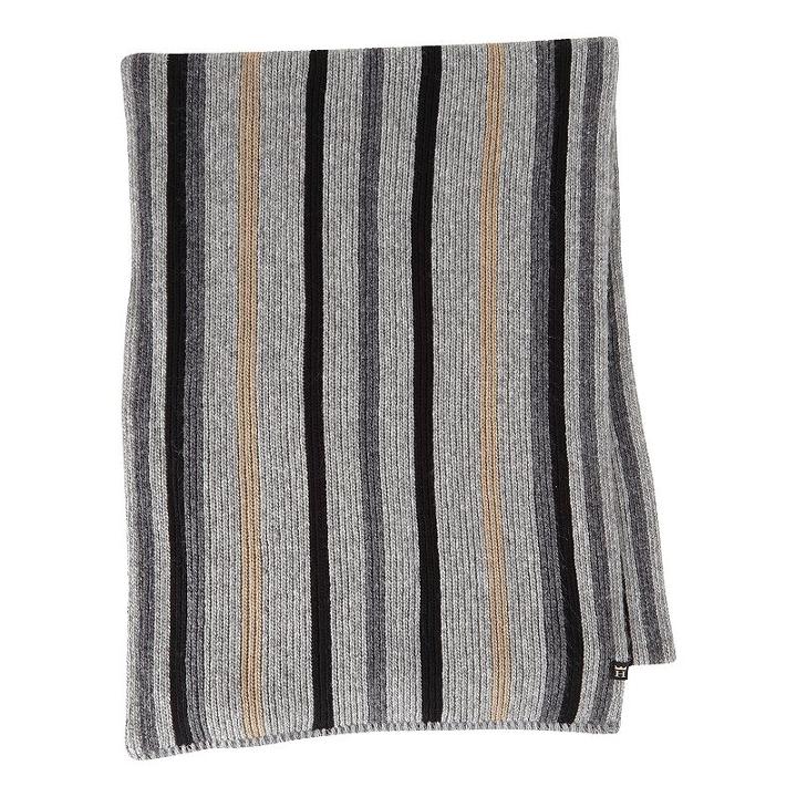 Haggar, Men's Striped Scarf, Grey Other