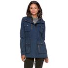 Madden Nyc Juniors' Military Detail Anorak Jacket, Teens, Size: Medium, Blue (navy)