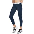 Women's Under Armour Favorite Crop Leggings, Size: Medium, Dark Blue