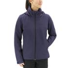 Women's Adidas Outdoor Wandertag Climaproof&reg; Solid Rain Jacket, Size: Small, Med Blue