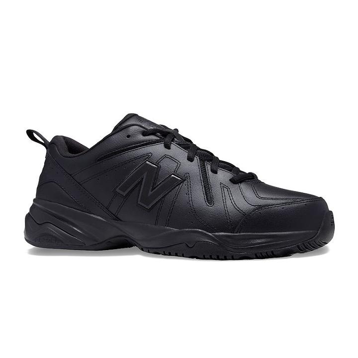 New Balance 619 Men's Leather Cross-training Shoes, Size: Medium (10.5), Black