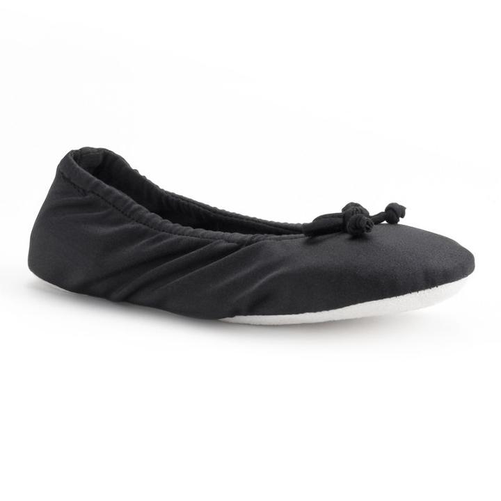 Muk Luks Women's Ballet Slippers, Size: Xl, Black