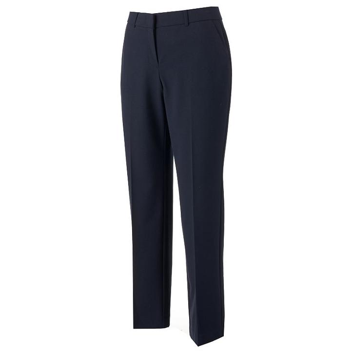 Petite Napa Valley Dress Pants, Women's, Size: 10p-short, Blue (navy)