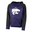 Boys 8-20 Nike Kansas State Wildcats Therma-fit Colorblock Hoodie, Size: L 14-16, Purple