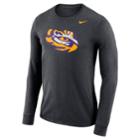 Men's Nike Lsu Tigers Dri-fit Logo Tee, Size: Large, Char