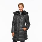 Women's Apt. 9&reg; Hooded Anorak Puffer Jacket, Size: Medium, Dark Grey