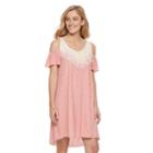 Women's Sonoma Goods For Life&trade; Cold-shoulder Tie-dye Dress, Size: Xl, Lt Orange
