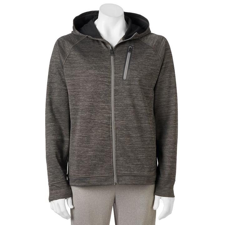 Men's Hemisphere Modern-fit Performance Hoodie, Size: Xl, Dark Grey
